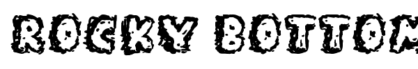 Rocky Bottoms font preview
